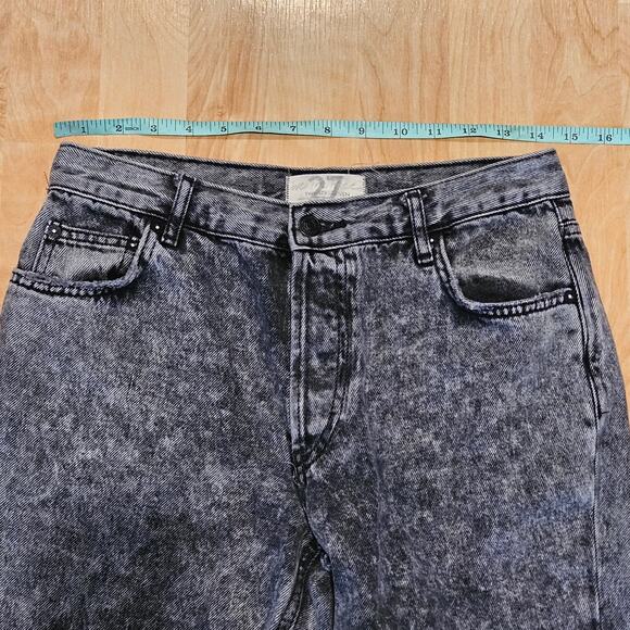 Free People We The Free Maggie Mid-Rise Ripped Straight Jeans Womens 27 Cropped - Picture 7 of 16